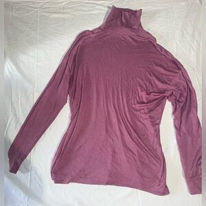 WinterSilks Mauve Long Sleeve Turtleneck